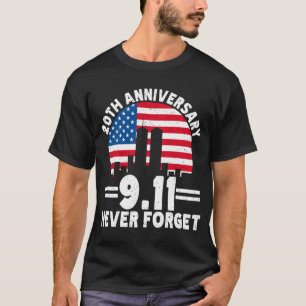 Camiseta Nunca Esqueça o Dia Patriota do 11 de setembro
