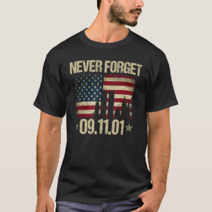 Camiseta Nunca Esqueça o Dia Patriótico 11 de setembro