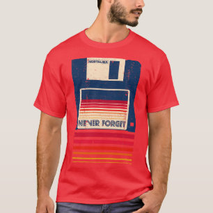 Camiseta Nunca esqueça o disquete