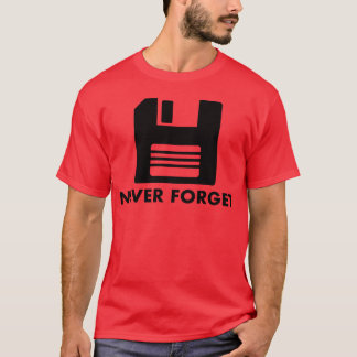 Camiseta Nunca Esqueça o Disquete dos Anos 80 amigo