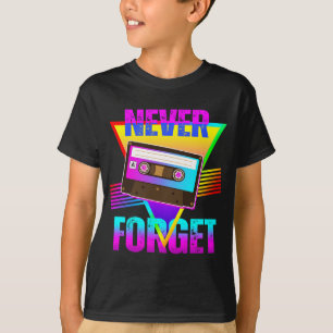 Camiseta Nunca Esqueça o Gravador de Fita Cassete Retro