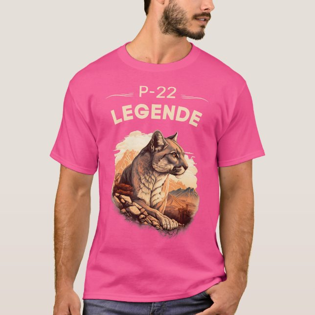 Camiseta Nunca Esqueça P-22 Mountain Lion Griffith Mountain (Frente)