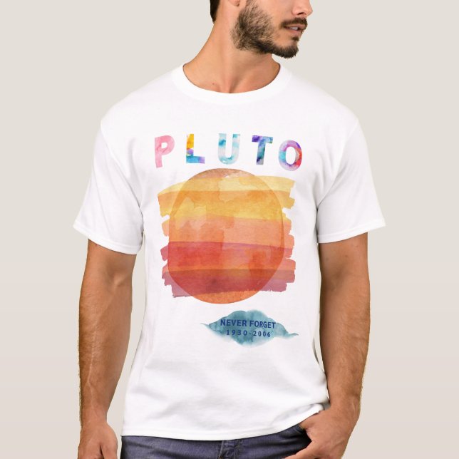 Camiseta Nunca esqueça Plutão, Entusiasta Plutão (Frente)