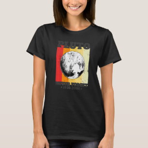 Camiseta Nunca Esqueça Plutão Estilo Retrô Ciência Espacial
