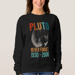 Camiseta Nunca Esqueça Plutão Estilo Retro Divertido Ciênci