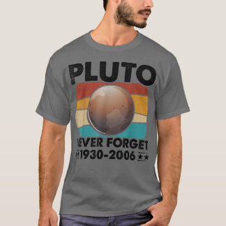Camiseta Nunca Esqueça Plutão Funny Retro Vintage Funny Spa