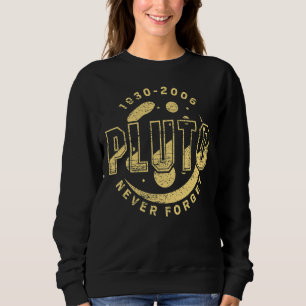 Camiseta Nunca Esqueça Plutão Retro Vintage Celebrando Espa