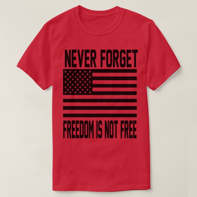 Camiseta Nunca Esqueça que a liberdade não é livre (Frente do Design)