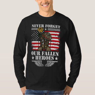 Camiseta Nunca Esqueça Soldados Falsos U2013 Memorial Day M