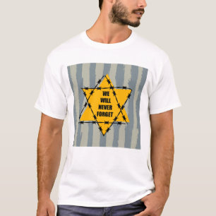 Camiseta Nunca Esqueceremos A Lembrança Do Holocausto
