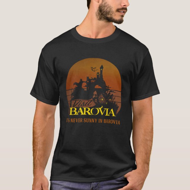 Camiseta Nunca está ensolarado em Barovia (Frente)