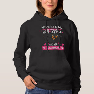 Camiseta Nunca Fique Entre Uma Rapariga E Seu Dachshund