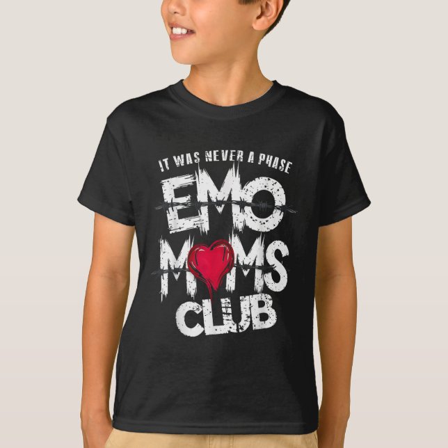 Camiseta Nunca Foi Uma Fase Engraçada Do Clube De Mães Emo (Frente)