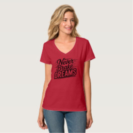 Camiseta Nunca Freie Sonhos | Tipografia Motivacional Femin