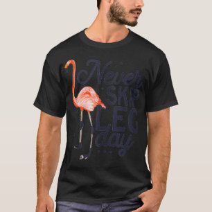 Camiseta Nunca Ignorar Corpo de Trabalho do Flamingo Gym En