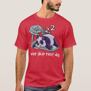 Camiseta Nunca Ignore O Dia De Descanso Em Gym Workout Card