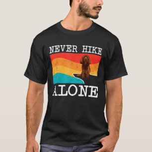 Camiseta Nunca Ir Sozinho Sussex Spaniel Caminhando Gráfico