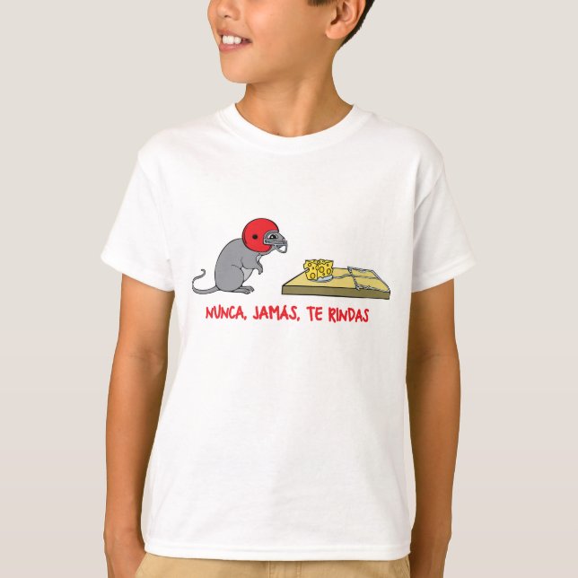 Camiseta Nunca jamas as rindas (Frente)