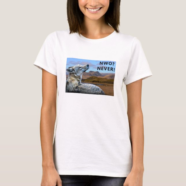 Camiseta Nunca Lobo (luz) (Frente)