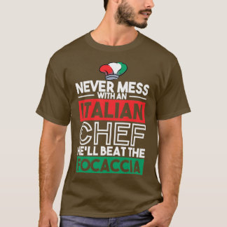 CAMISETA NUNCA MAIS COM PRESENTES CHEF FOCACCIA ITALIANOS