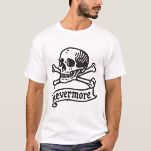 Camiseta Nunca Mais Crânio E Crossbones