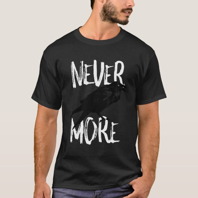 Camiseta Nunca Mais Raven Poe Book (Frente)