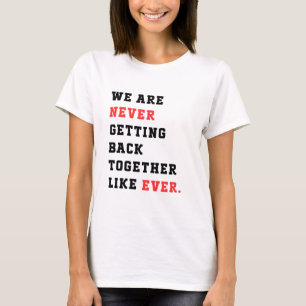 Camiseta Nunca mais vamos voltar a ficar brancos