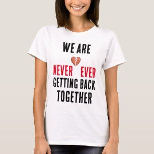 Camiseta nunca mais voltamos a juntar-nos