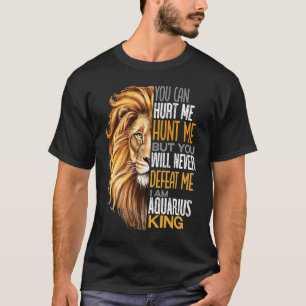 Camiseta Nunca Me Derrote Forte Rei Aquário Homens Pais Coo