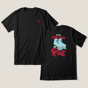 Camiseta Nunca muito antigo para reverter - gráficos de ret