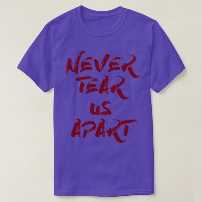 Camiseta Nunca nos rasgue com burgundy (Frente do Design)