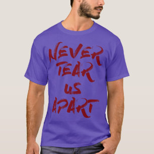 Camiseta Nunca nos rasgue com burgundy