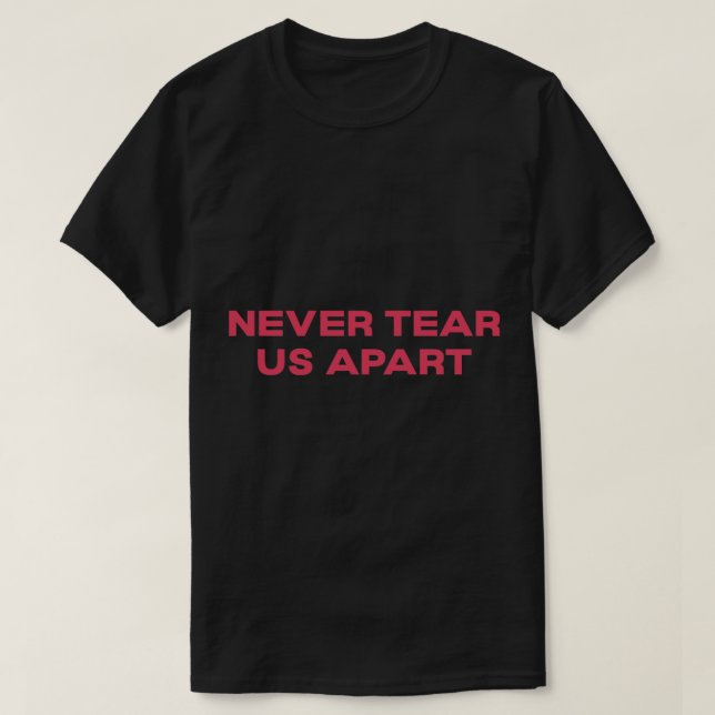 Camiseta Nunca nos separe - Inxs (Frente do Design)