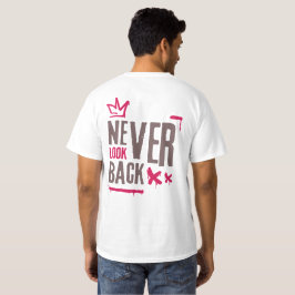 Camiseta Nunca Olhe para Trás Roupas de Rua com Grafite Ins