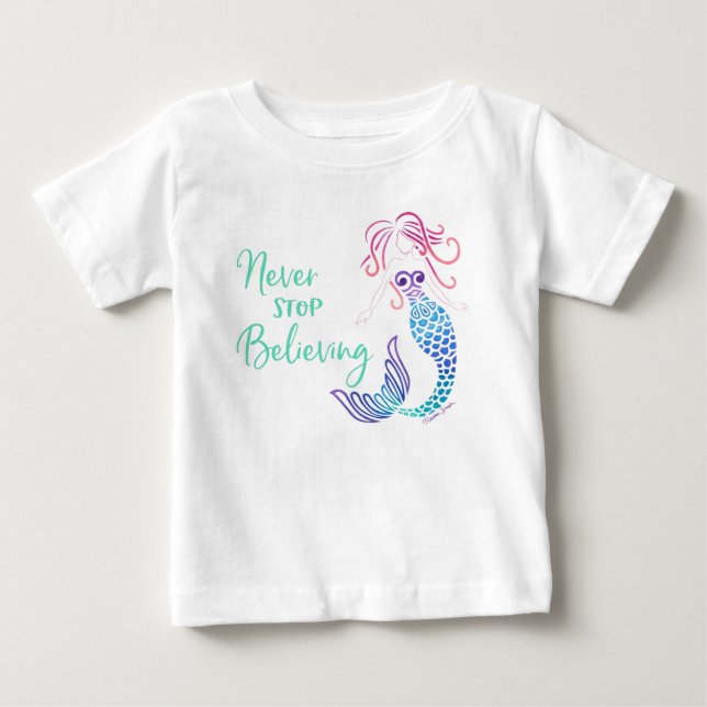 Camiseta Nunca Pare De Acreditar (Frente)
