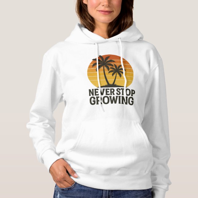Camiseta Nunca Pare De Cultivar Hoodie Retrosóbrio (Frente)