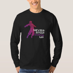 Camiseta Nunca Pare De Olhar Para O Exterior Galáxia Solar 