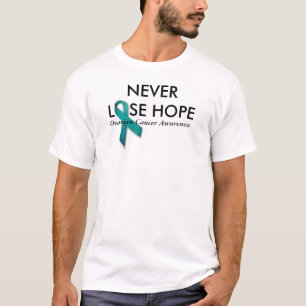 Camiseta Nunca perca a consciência do câncer de ovário d