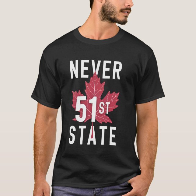 Camiseta Nunca Projeto Orgulho Canadá 51º Estado (Frente)
