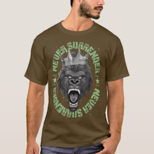Camiseta Nunca Renove A Motivação Gorila Com Êxito Gym Fi