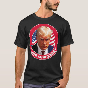 Camiseta Nunca renove - Trump Mugshot