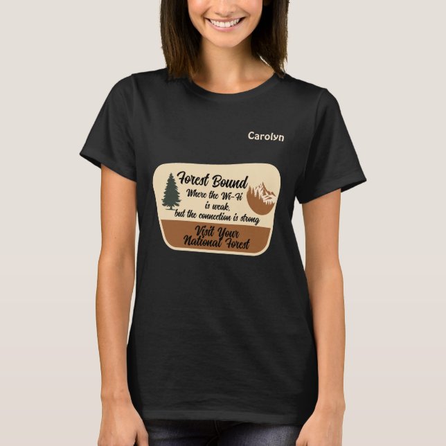 Camiseta "Nunca Saberá a Menos Que Vá"  Feminino Personaliz (Frente)