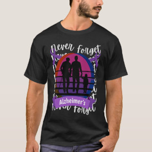 Camiseta Nunca se esqueça da consciência do Alzheimer