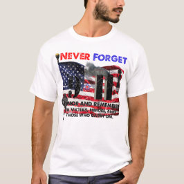 Camiseta Nunca se esqueça do 11 de setembro