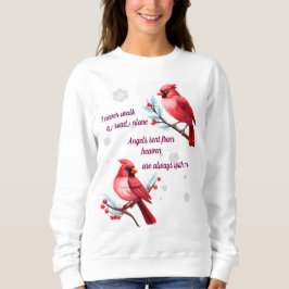 Camiseta nunca sozinhos cardeais do céu