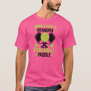 Camiseta Nunca Subestimar A Página Do Jogador De Pickleball