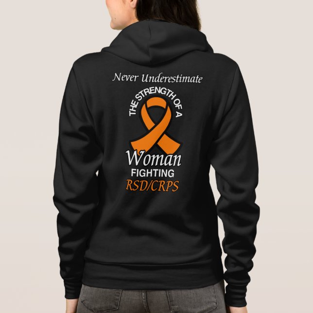 Camiseta Nunca Subestimar/Fita/Mulher...RSD/CRPS (Verso)