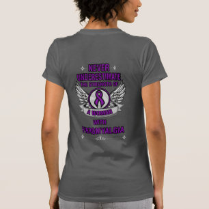 Camiseta Nunca Subestimar/Mulher Fibro