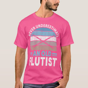 Camiseta Nunca Subestimar Um Antigo Leitor De Fluxos Flutis