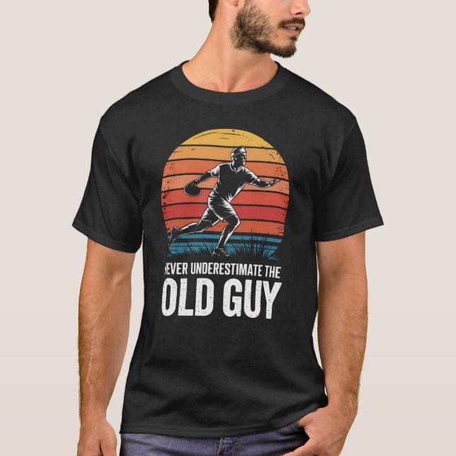 Camiseta Nunca Subestime A Antiga Cara Frisbee P (Frente)